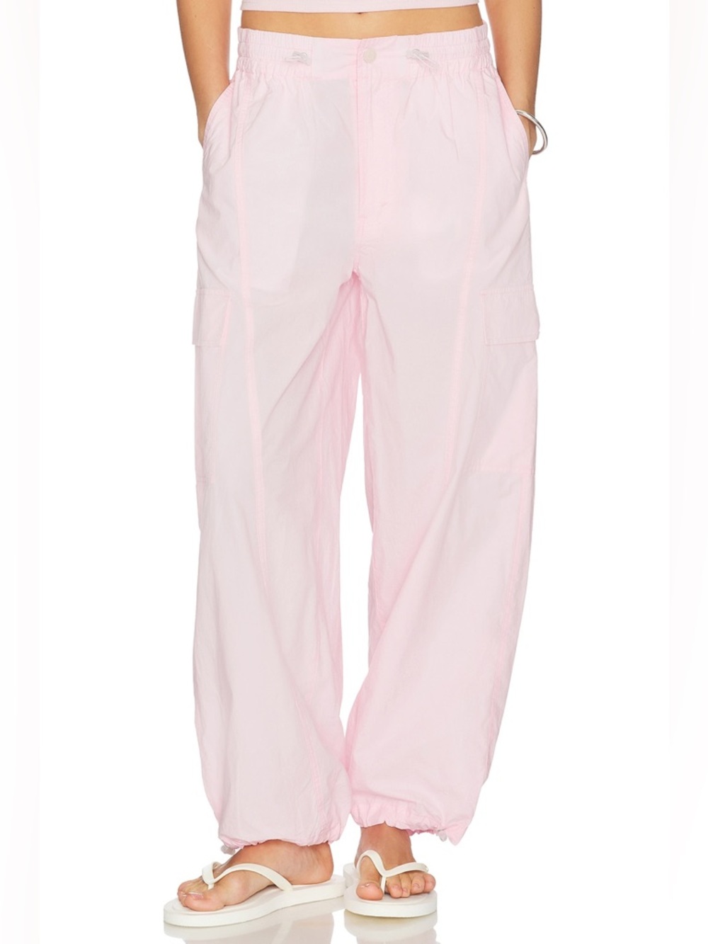 Mother The Seamed Skydiver Flood in Ballerina Pink